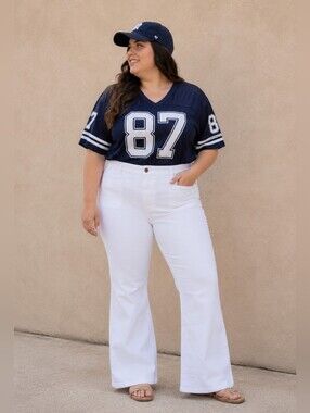 Gap NEW Plus Size 18: Classic White Women's Flare High Rise Jeans